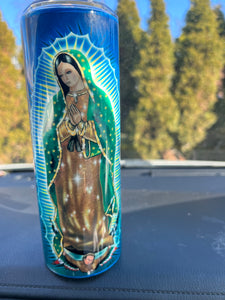 Virgen de Guadalupe Hot and Cold Drink Tumbler